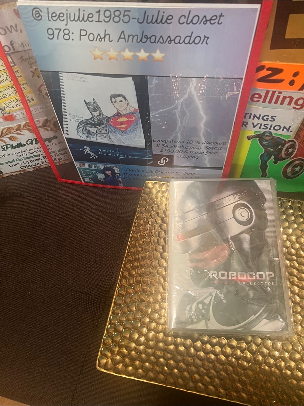 #2929**RoboCop Metallic Silver Helmet Movie DVD - Picture 6 of 17